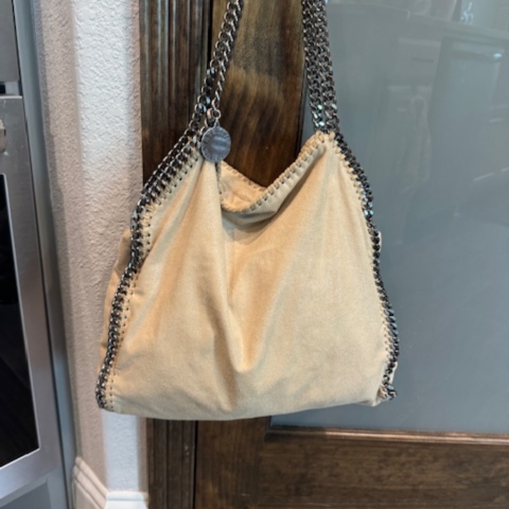 Stell McCartney Vegan Leather beige tote
